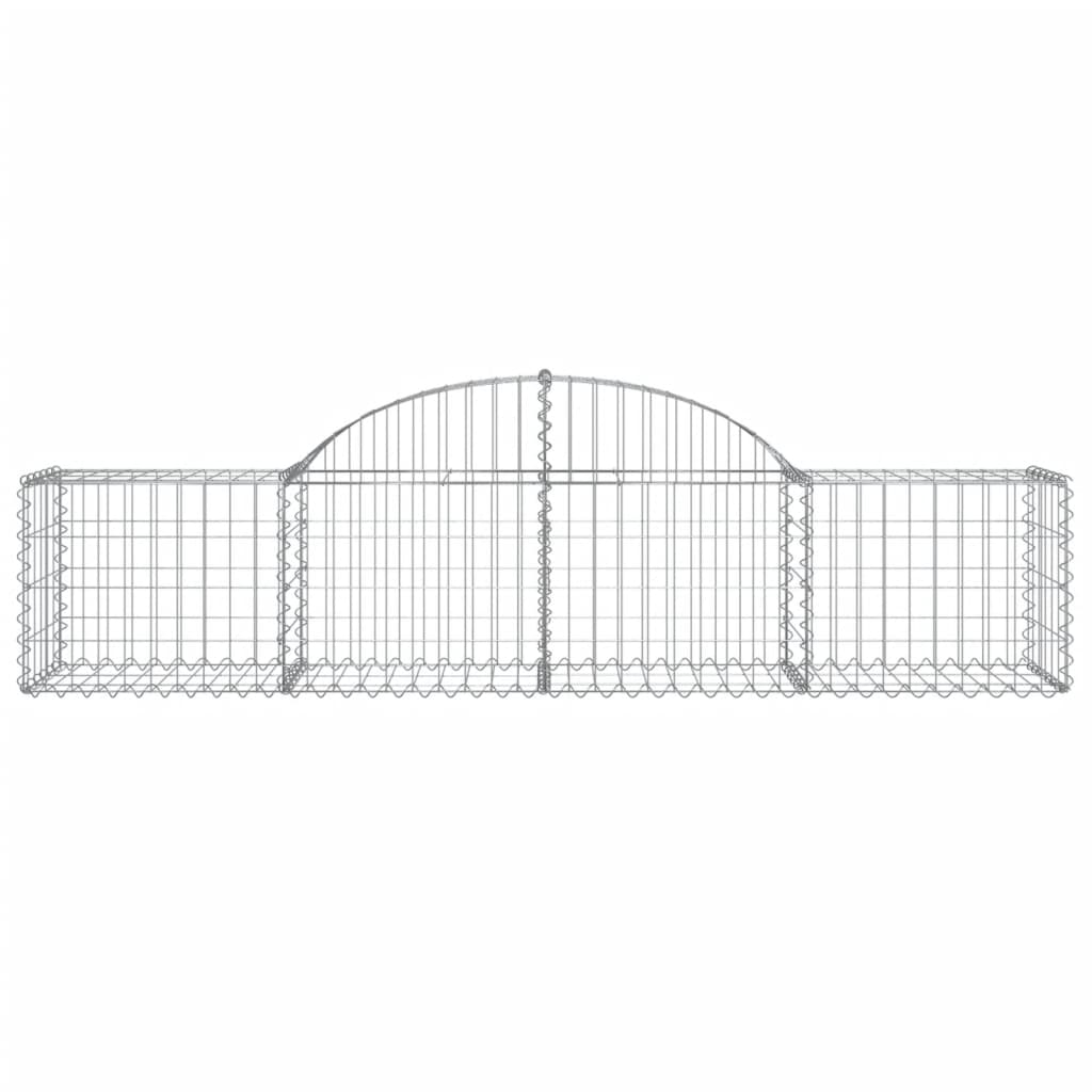 Gabionska košara s lukom 200x50x40/60 cm pocinčano željezo