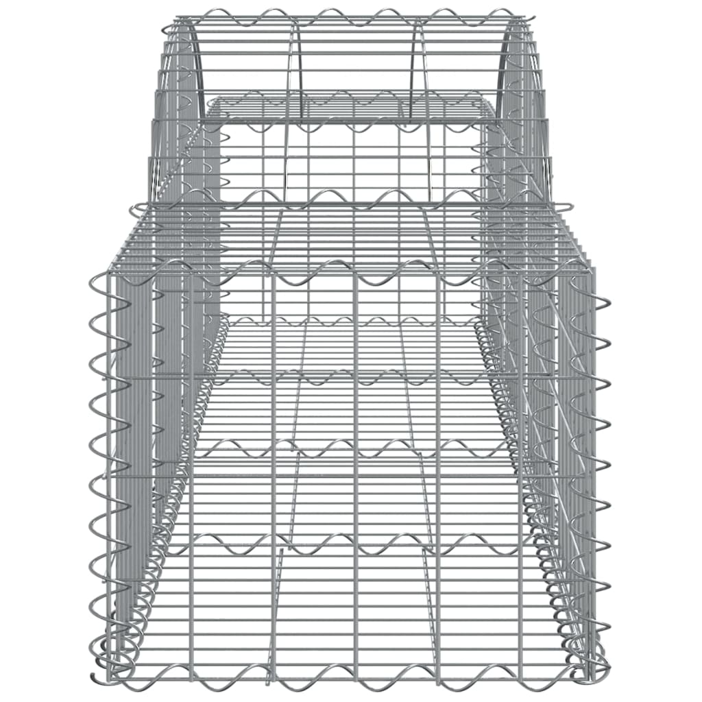 Gabionska košara s lukom 200x50x40/60 cm pocinčano željezo