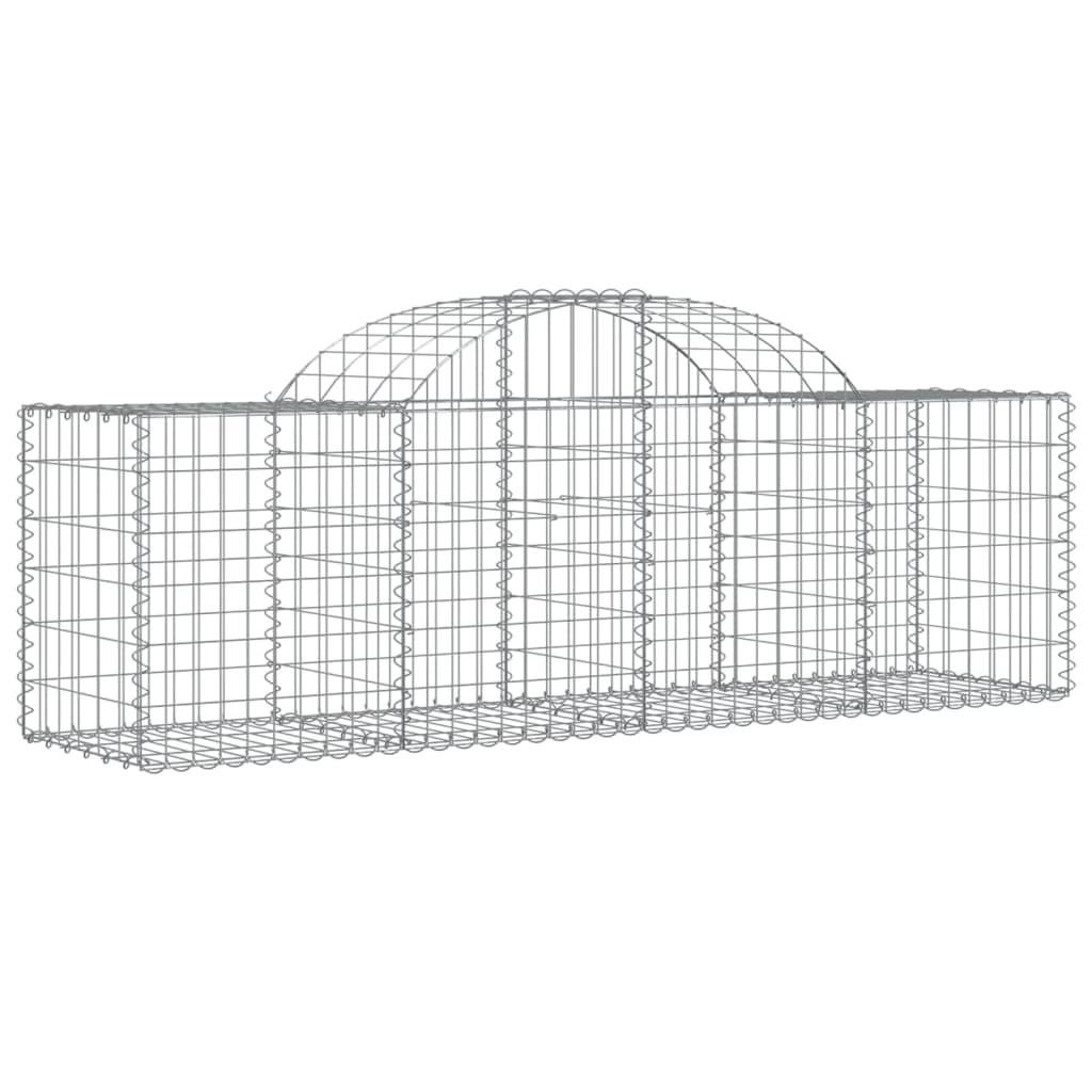 Gabionska košara s lukom 200x50x60/80 cm pocinčano željezo