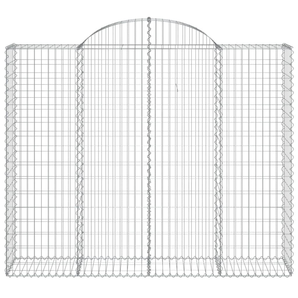 Gabionska košara s lukom 200x50x160/180 cm pocinčano željezo