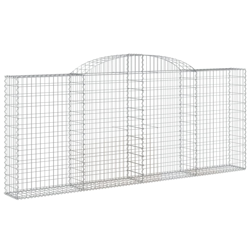 Gabionska košara s lukom 300x30x120/140 cm pocinčano željezo