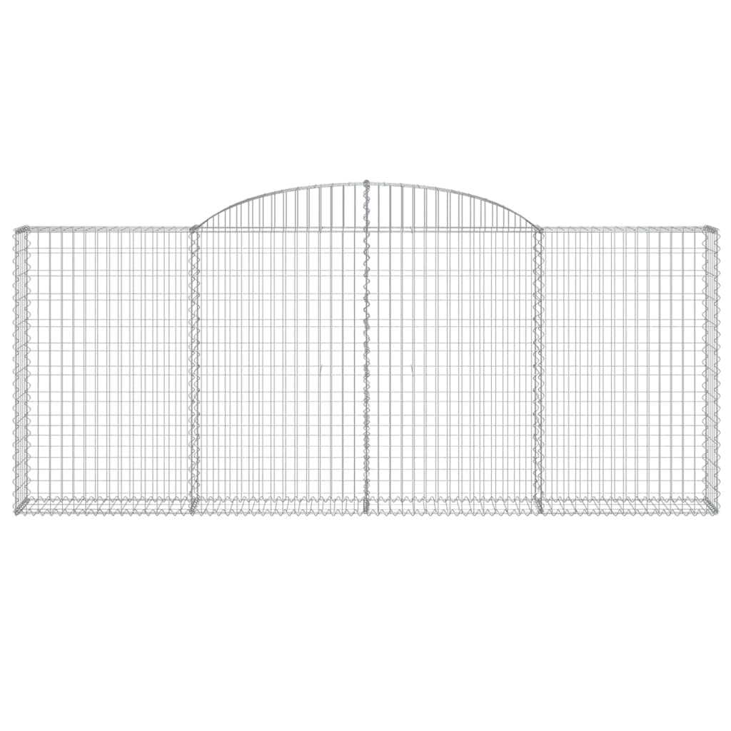 Gabionska košara s lukom 300x30x120/140 cm pocinčano željezo
