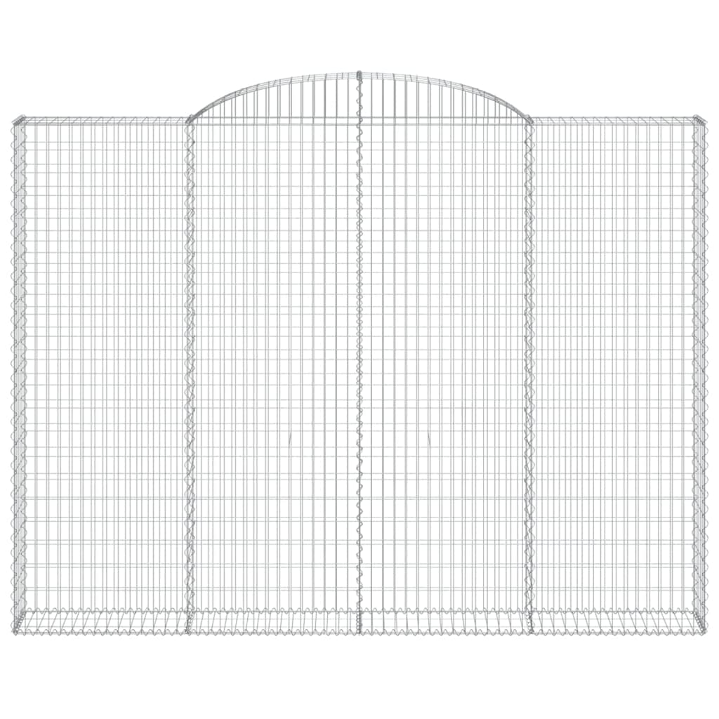 Gabionska košara s lukom 300x30x220/240 cm pocinčano željezo