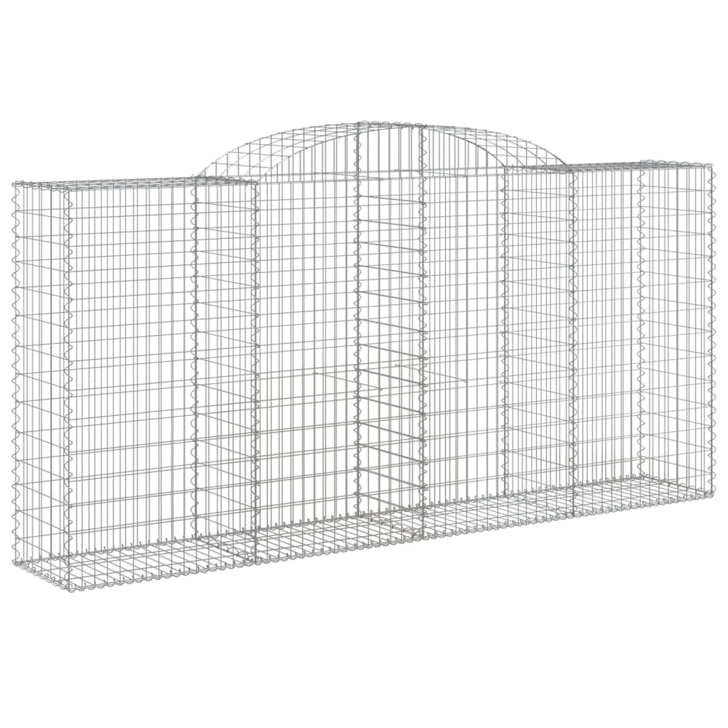 Gabionska košara s lukom 300x50x140/160 cm pocinčano željezo
