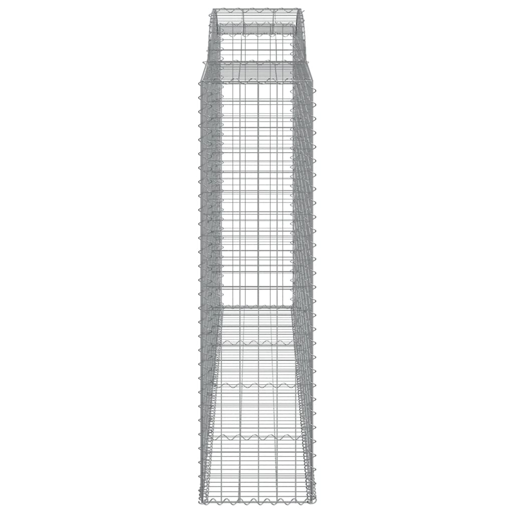 Gabionska košara s lukom 300x50x180/200 cm pocinčano željezo