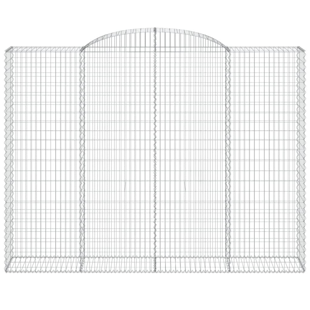 Gabionska košara s lukom 300x50x220/240 cm pocinčano željezo