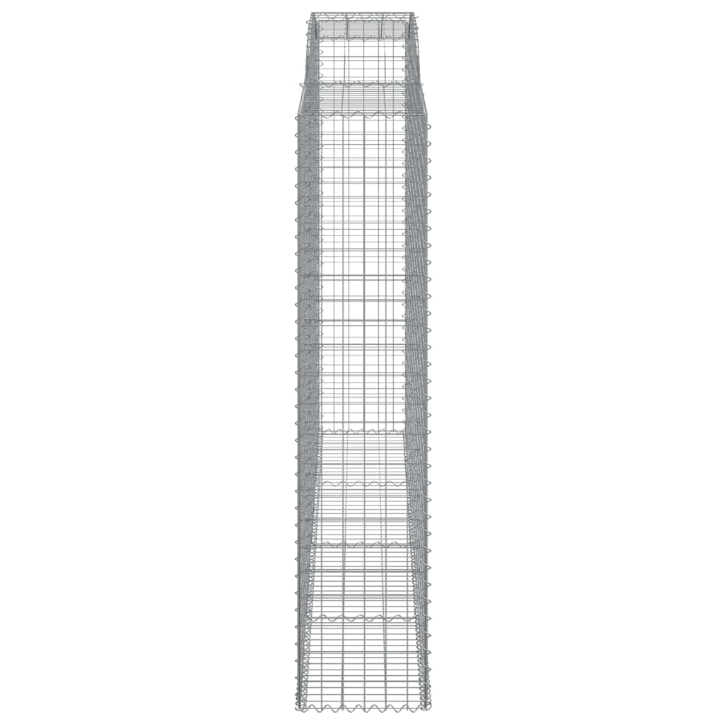 Gabionska košara s lukom 300x50x220/240 cm pocinčano željezo
