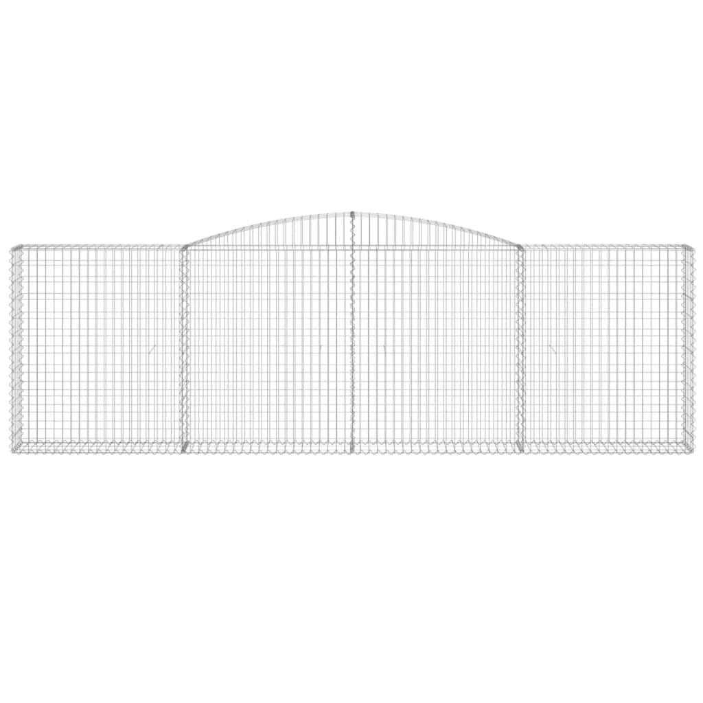 Gabionska košara s lukom 400x30x120/140 cm pocinčano željezo