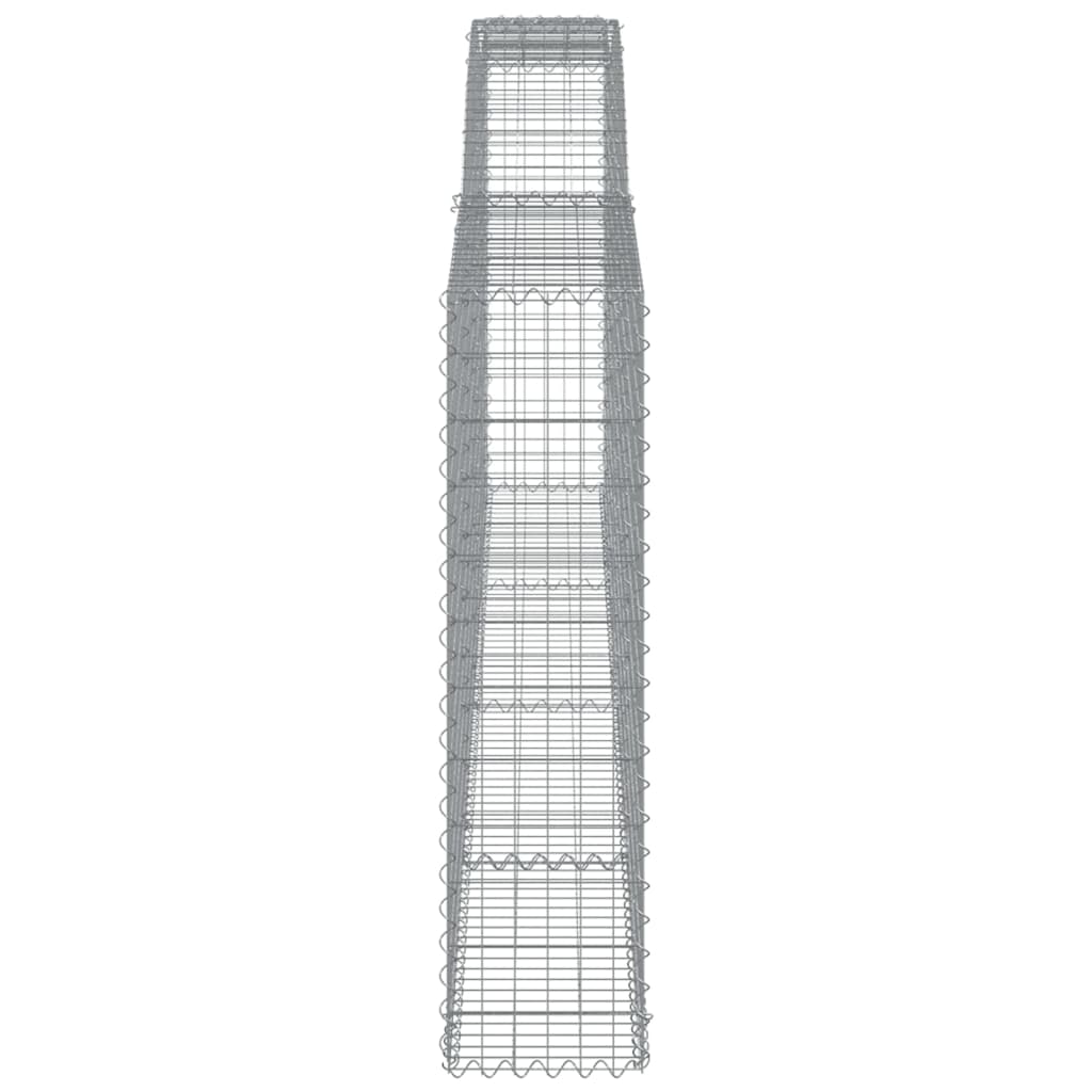 Gabionska košara s lukom 400x30x120/140 cm pocinčano željezo