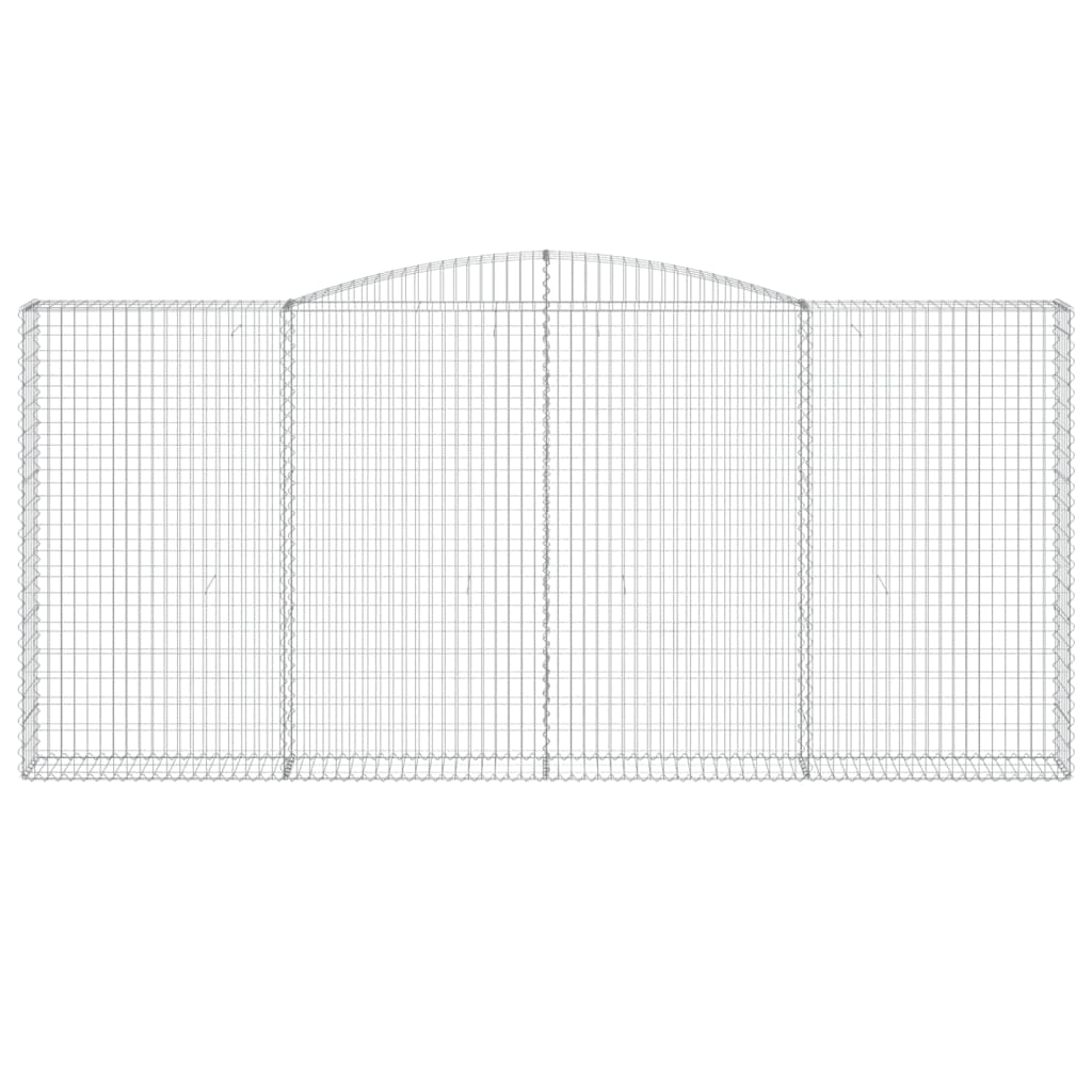 Gabionska košara s lukom 400x30x180/200 cm pocinčano željezo