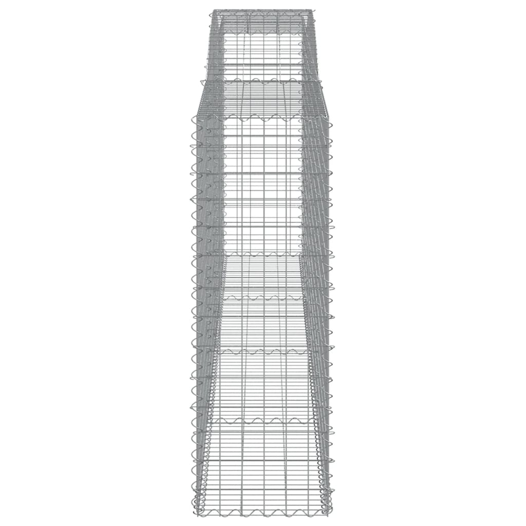 Gabionska košara s lukom 400x50x140/160 cm pocinčano željezo