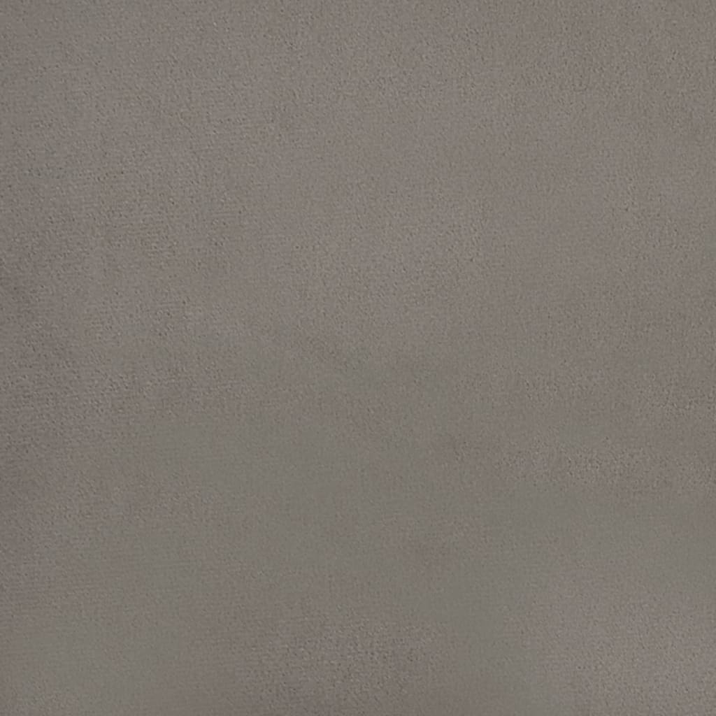 Dvosjed s jastucima svjetlosivi 140 cm baršunasti