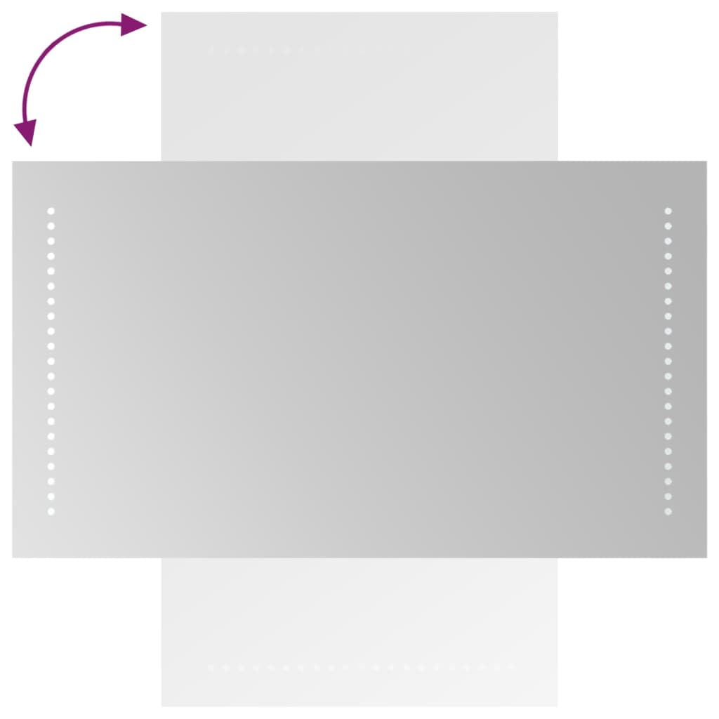 LED kupaonsko ogledalo 40x70 cm