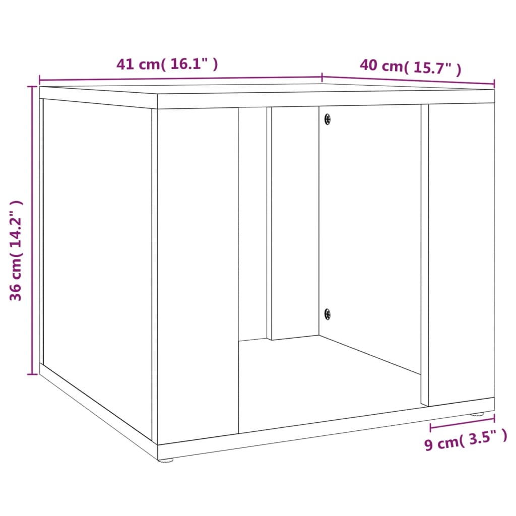 Noćni ormarić Boja hrasta sonome 41x40x36 cm konstruirano drvo