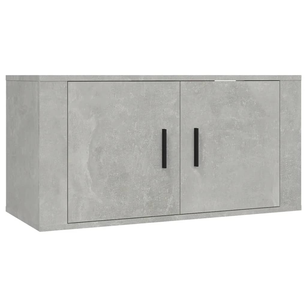 Zidni TV ormarić siva boja betona 80x34,5x40 cm