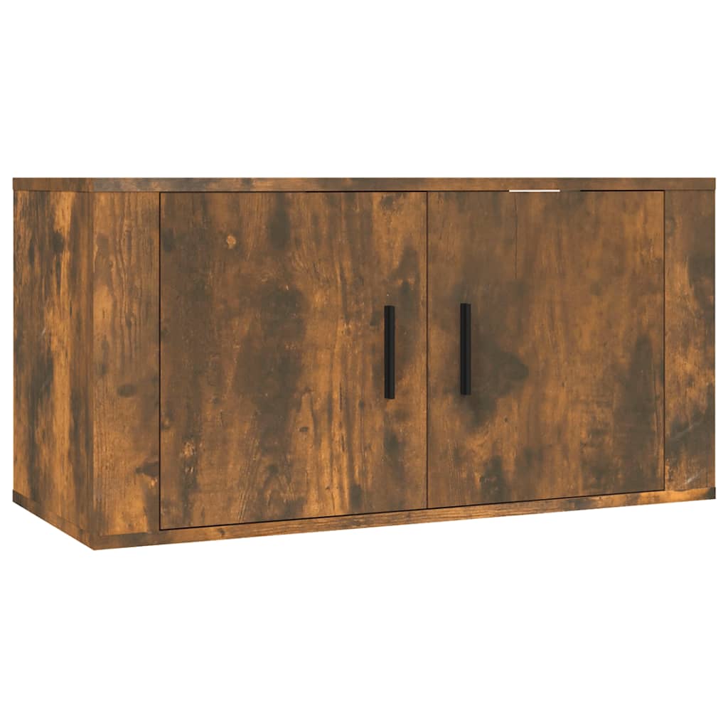 Zidni TV ormarić Boja dimljenog hrasta 80x34,5x40 cm