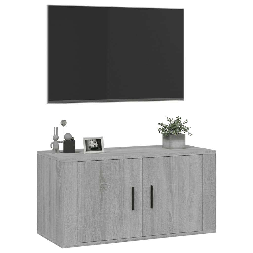 Zidni TV ormarić Boja sivog hrasta sonome 80x34,5x40 cm