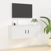 Zidni TV ormarić bijeli 100 x 34,5 x 40 cm