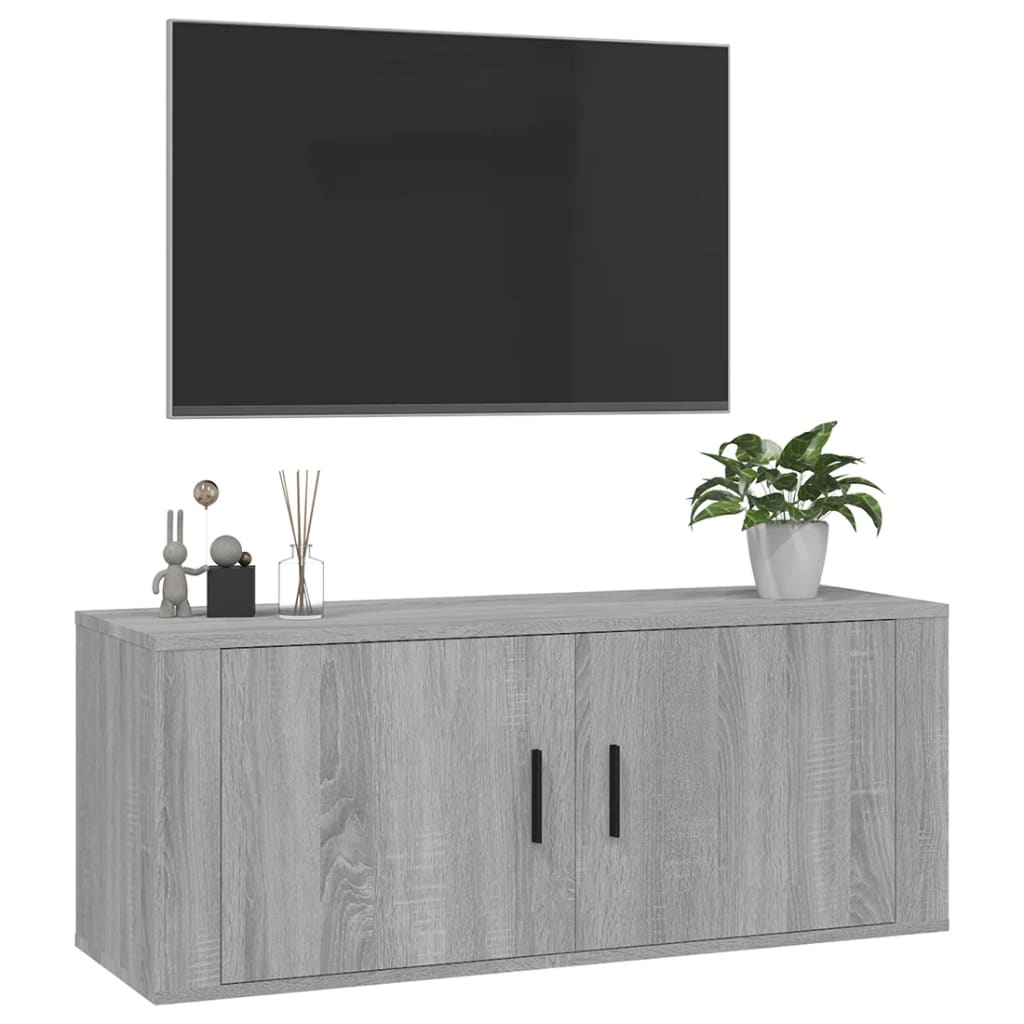 Zidni TV ormarić Boja sivog hrasta sonome 100 x 34,5 x 40 cm