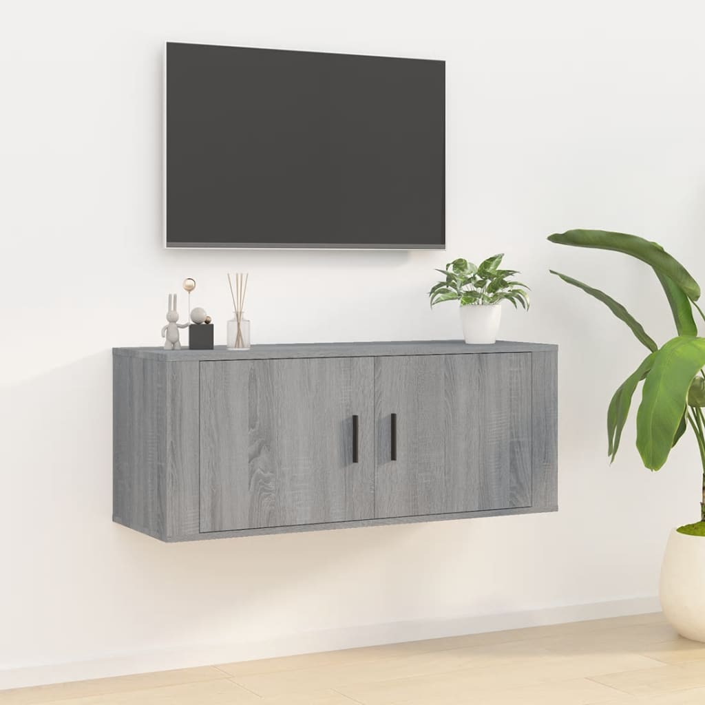 Zidni TV ormarić Boja sivog hrasta sonome 100 x 34,5 x 40 cm
