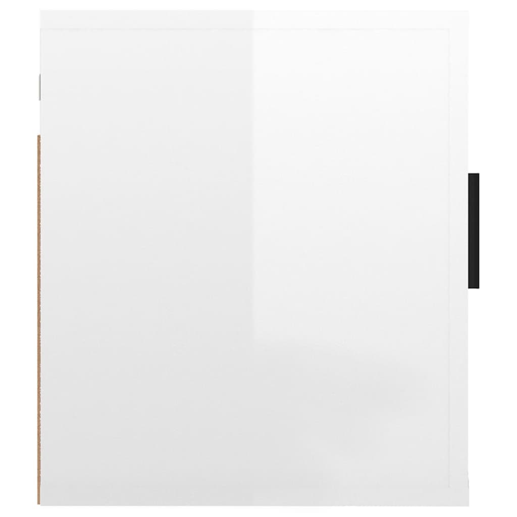 Zidni TV ormarić bijeli visokog sjaja 40x34,5x40 cm