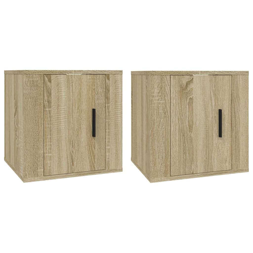 Zidni TV ormarići 2 kom boja hrasta sonome 40 x 34,5 x 40 cm
