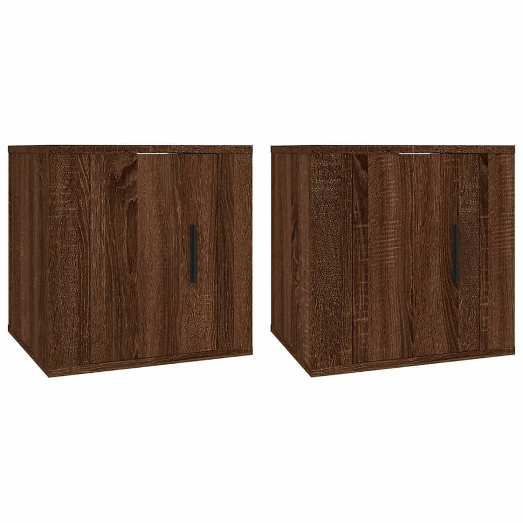 Zidni TV ormarići 2 kom boja smeđeg hrasta 40x34,5x40 cm