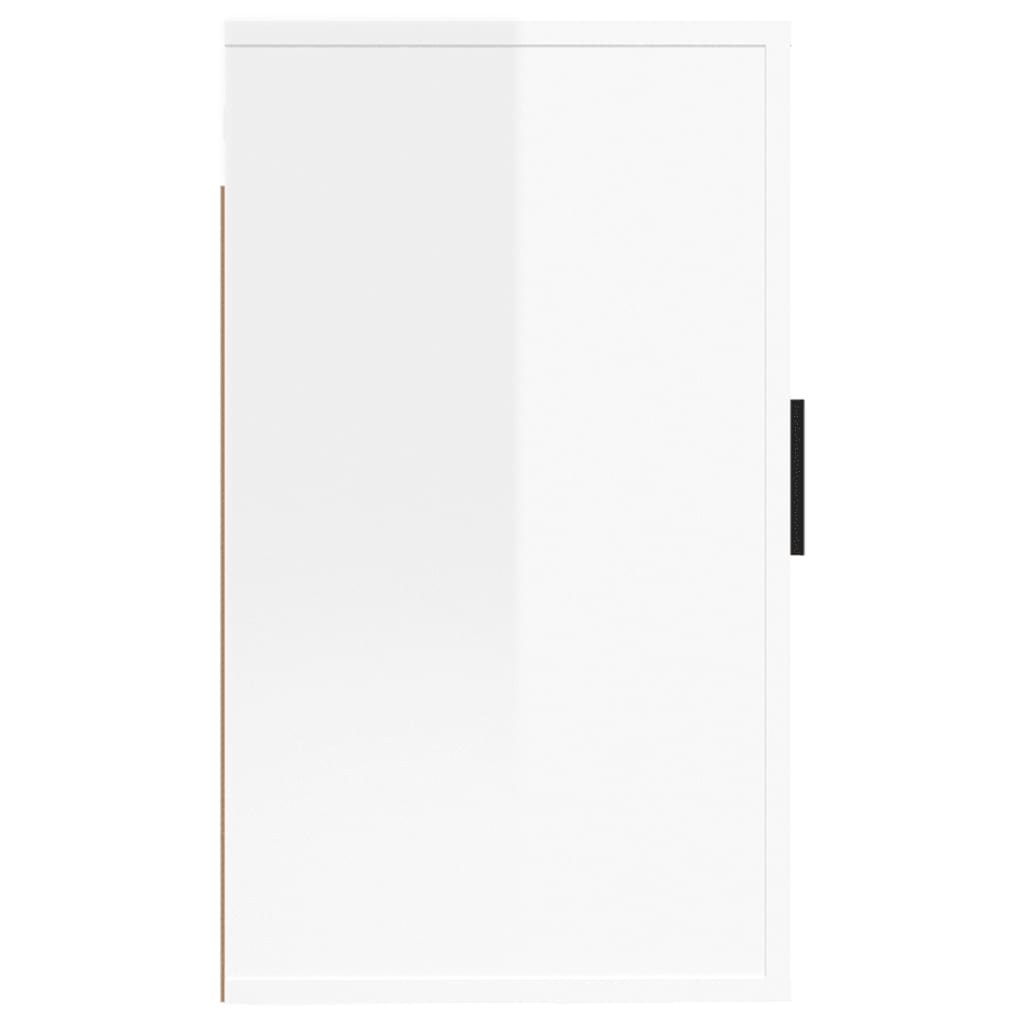 Zidni TV ormarić bijela visokog sjaja 40x34,5x60 cm