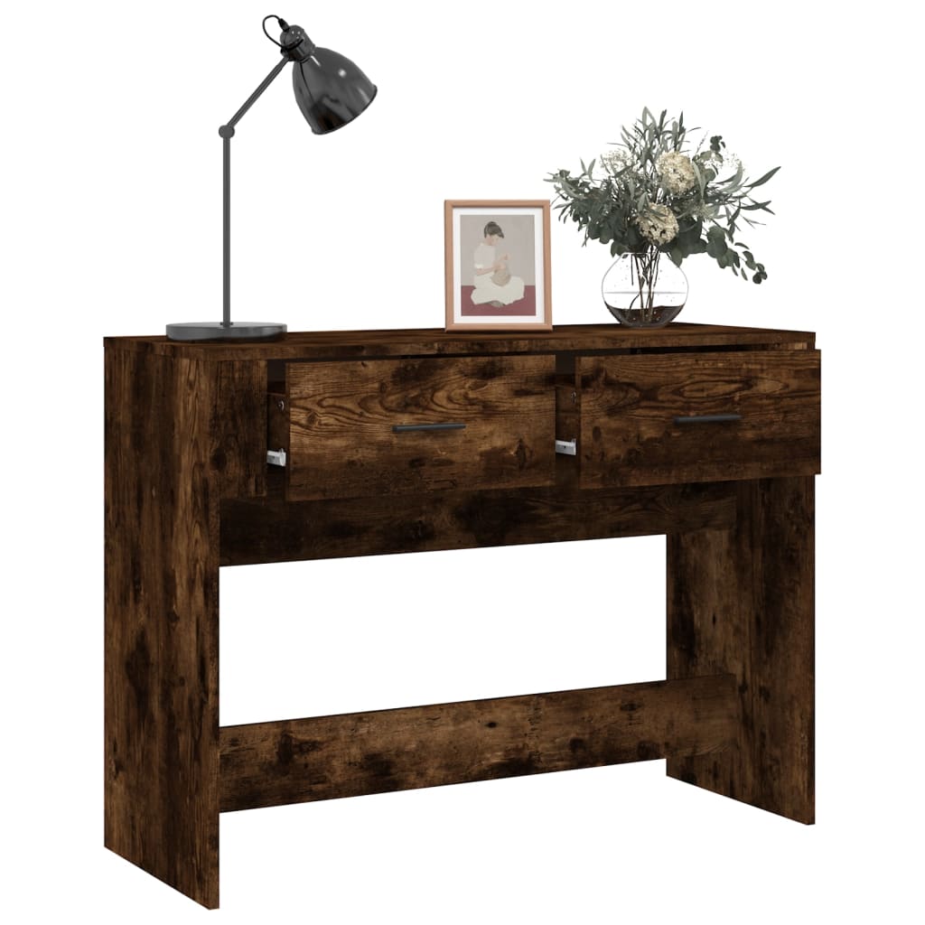 Konzolni stol boja hrasta 100x39x75 cm od konstruiranog drva