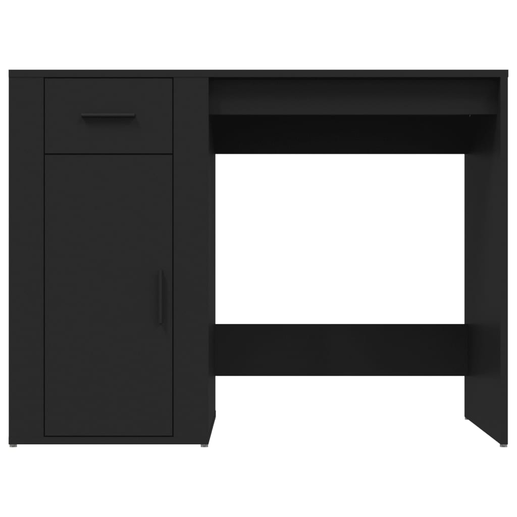 Radni stol crni 100 x 49 x 75 cm od konstruiranog drva