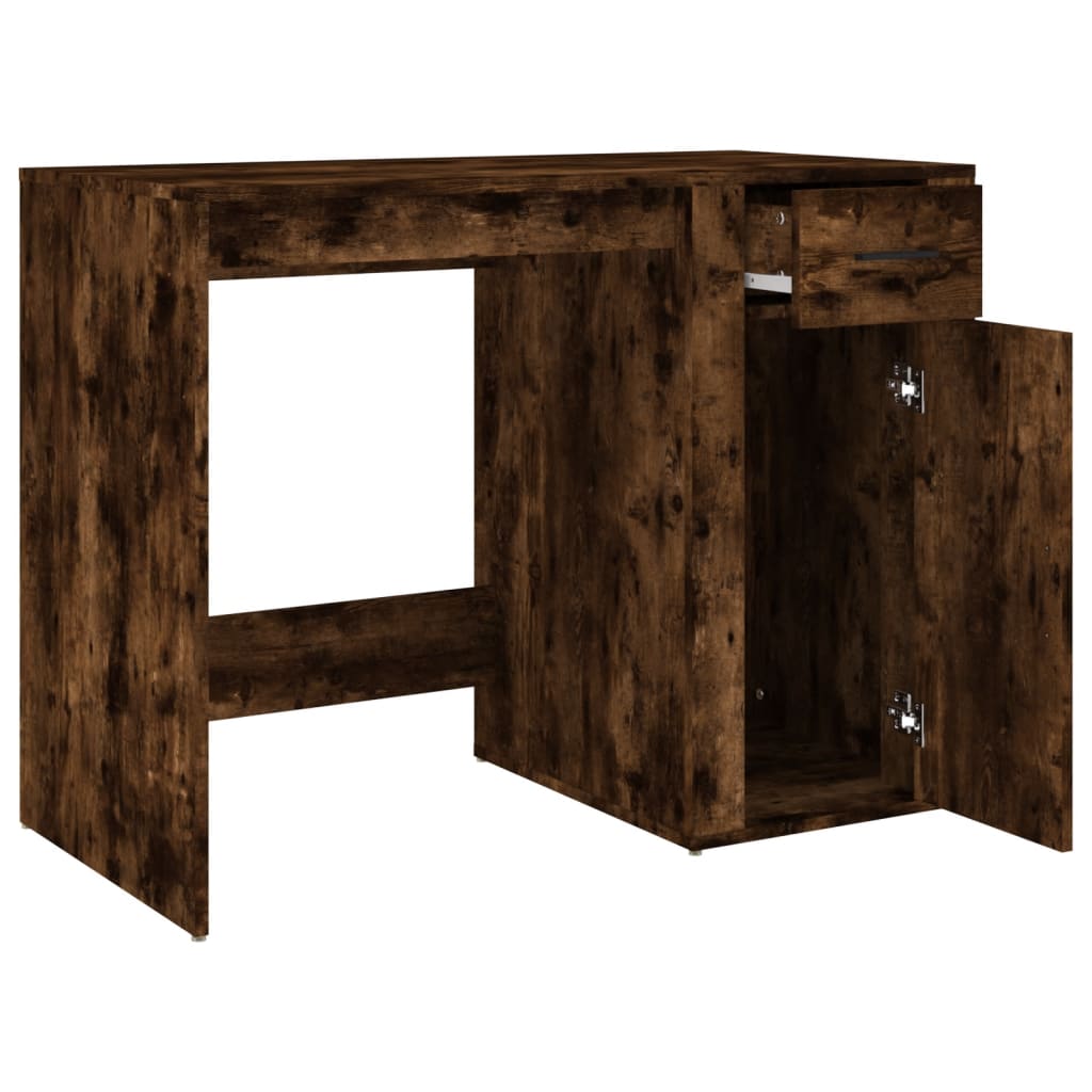 Radni stol boja dimljenog hrasta 100x49x75 cm konstruirano drvo