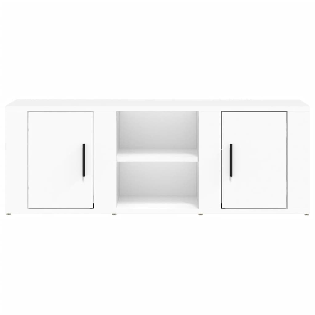 TV ormarić bijeli 100 x 31,5 x 35 cm od konstruiranog drva