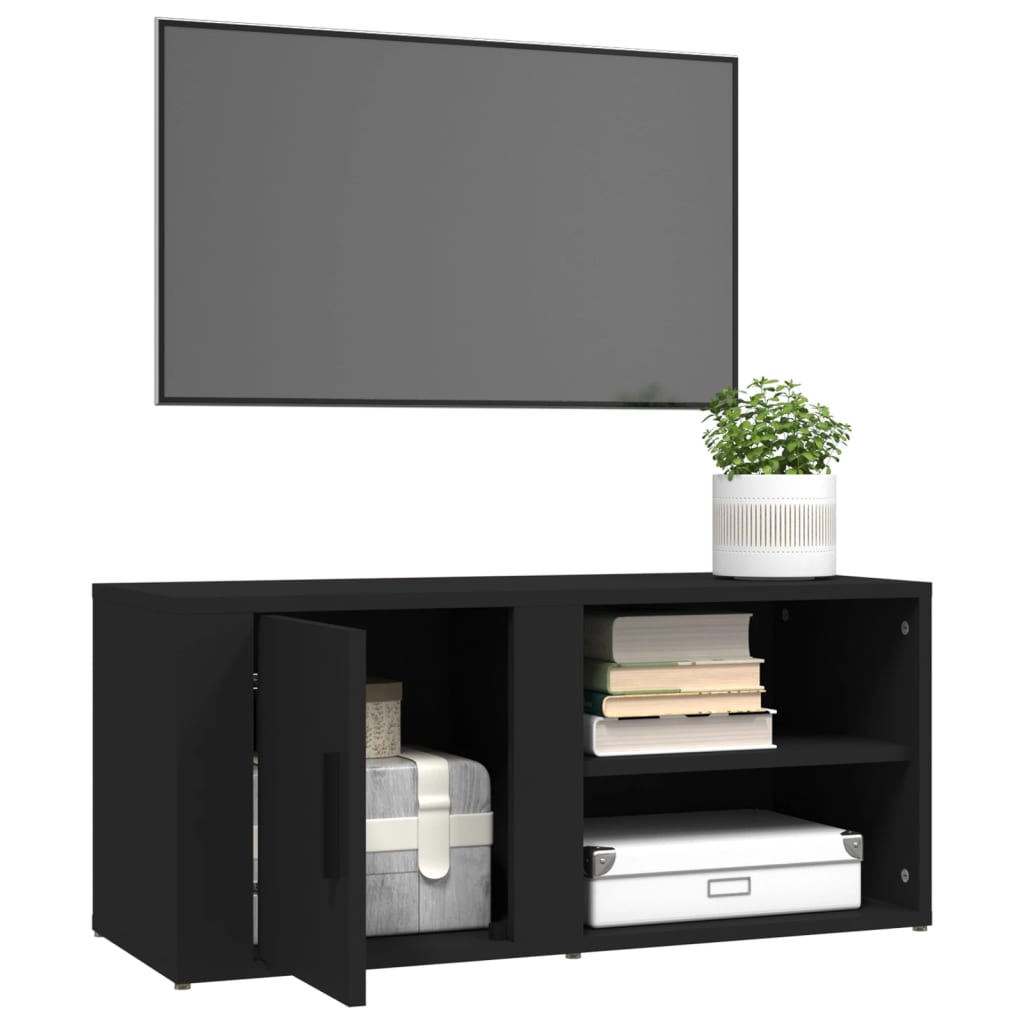 TV ormarići 2 kom crni 80 x 31,5 x 36 cm konstruirano drvo