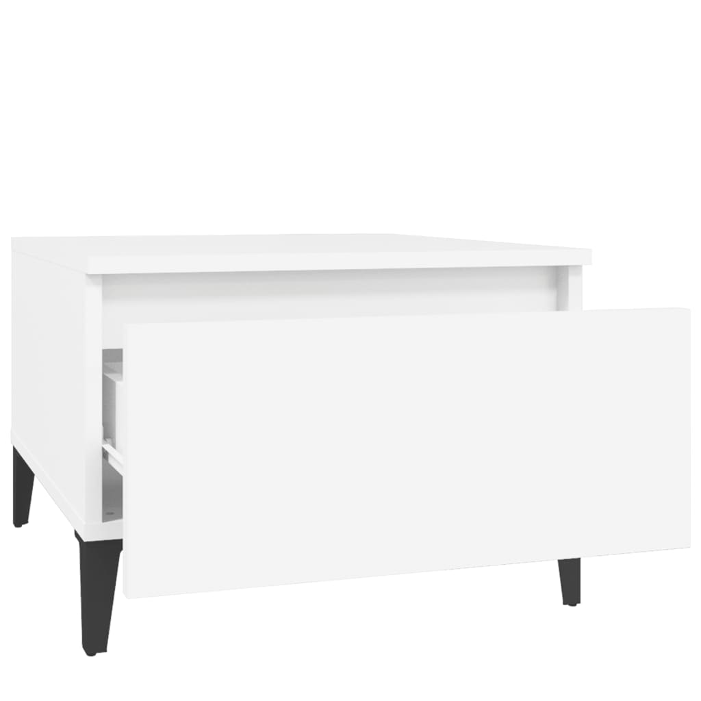 Bočni stolići 2 kom bijeli 50x46x35 cm od konstruiranog drva