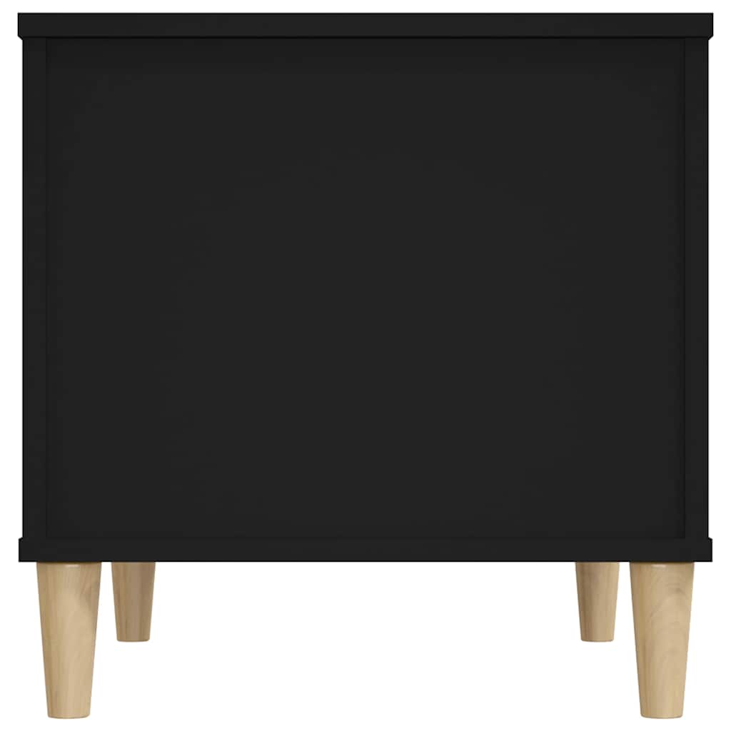 Stolić za kavu crni 60 x 44,5 x 45 cm od konstruiranog drva
