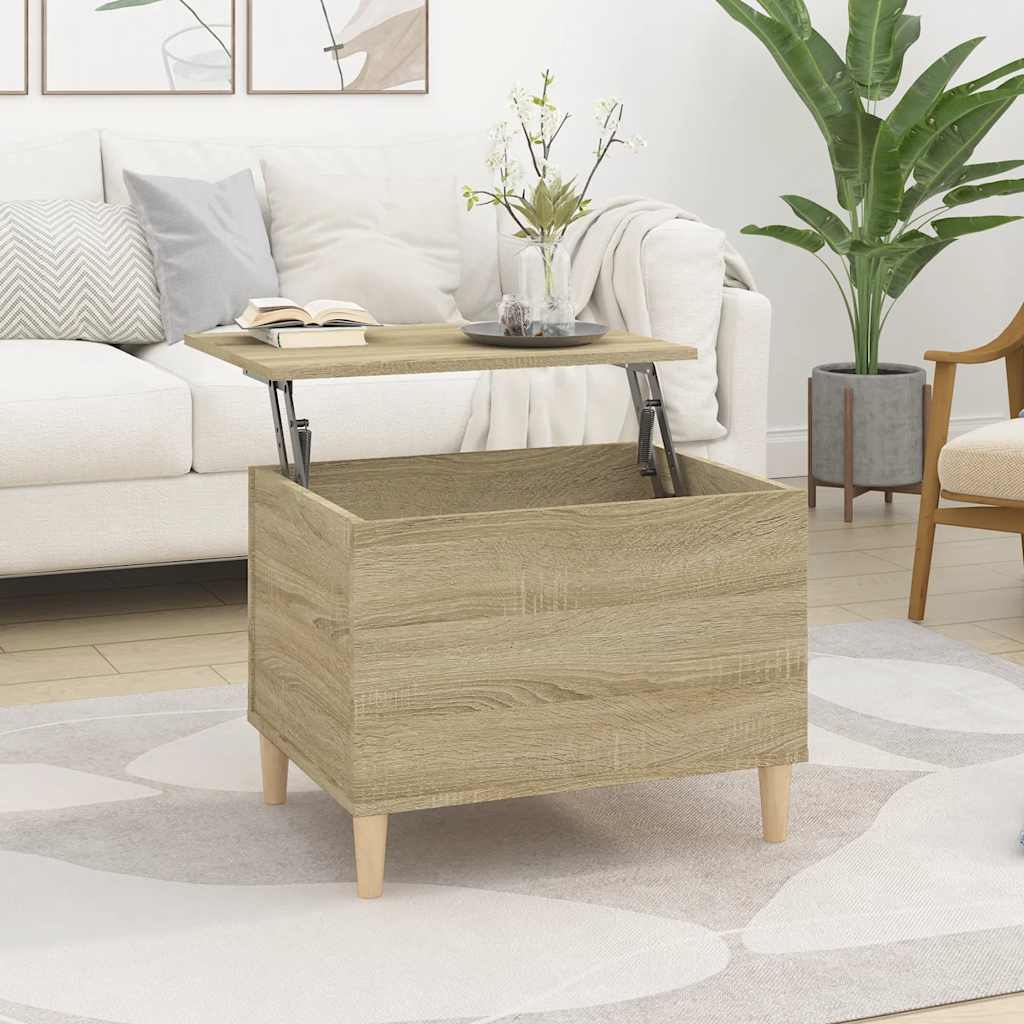 Stolić za kavu boja hrasta 60 x 44,5 x 45 cm konstruirano drvo