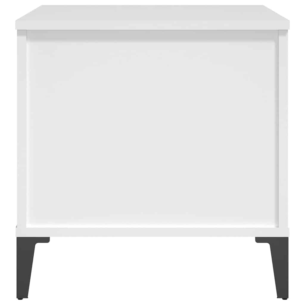 Stolić za kavu bijeli 60 x 44,5 x 45 cm od konstruiranog drva
