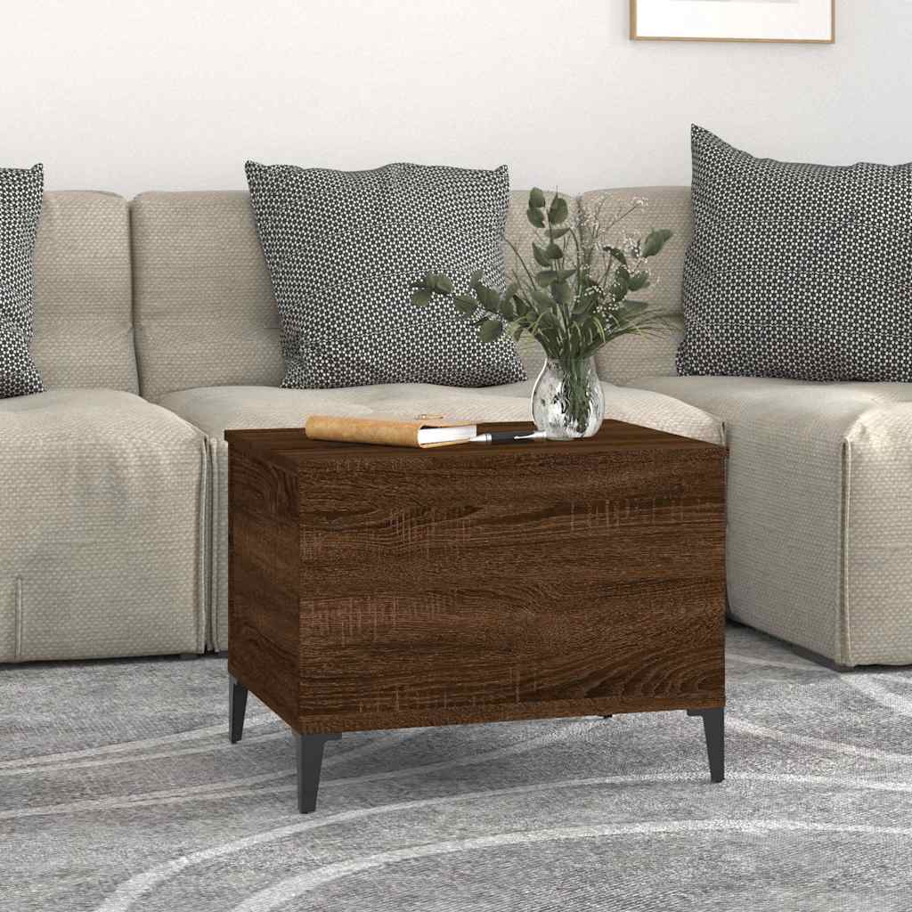 Stolić za kavu Smeđi hrasta 60 x 44,5 x 45 cm konstruirano drvo
