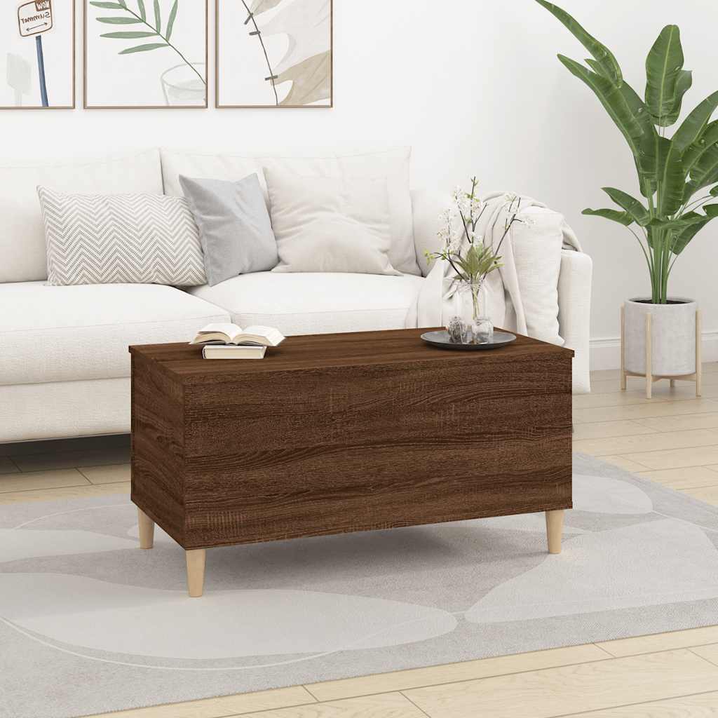 Stolić za kavu boja hrasta 90 x 44,5 x 45 cm konstruirano drvo