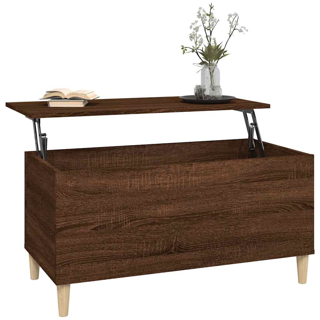 Stolić za kavu boja hrasta 90 x 44,5 x 45 cm konstruirano drvo