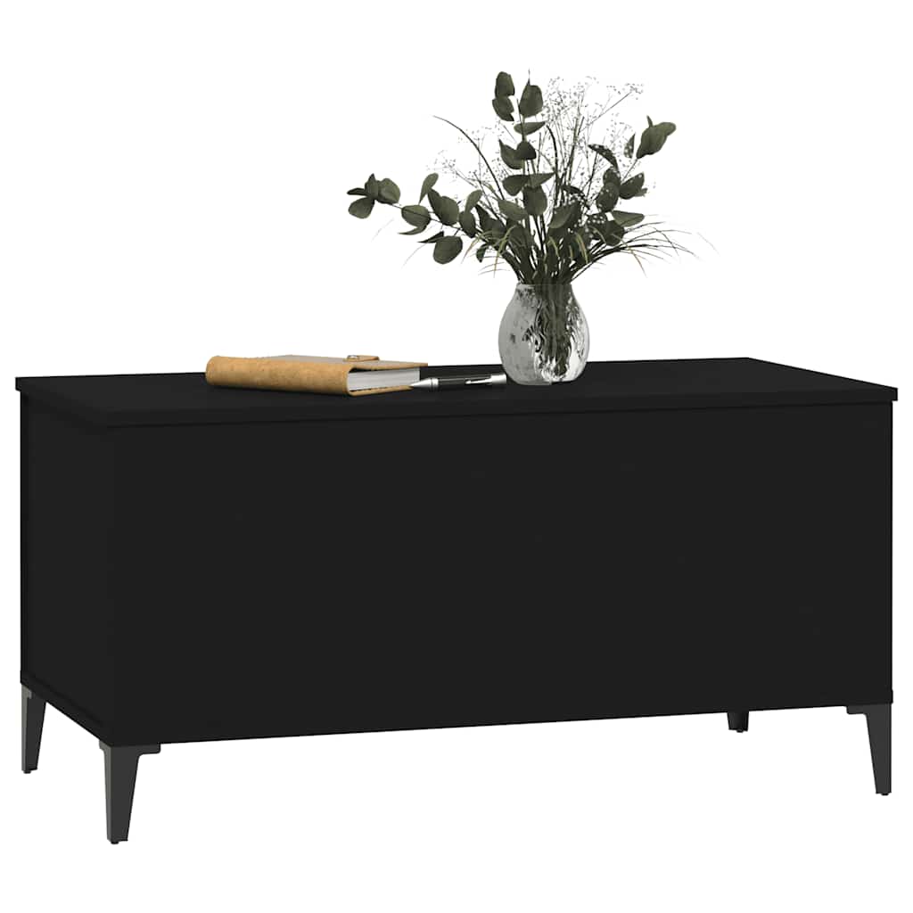 Stolić za kavu crni 90 x 44,5 x 45 cm od konstruiranog drva
