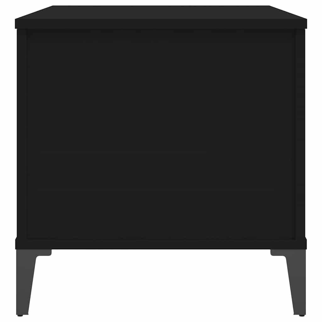 Stolić za kavu crni 90 x 44,5 x 45 cm od konstruiranog drva