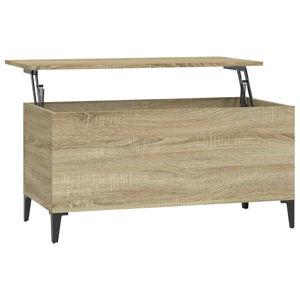 Stolić za kavu boja hrasta 90 x 44,5 x 45 cm konstruirano drvo