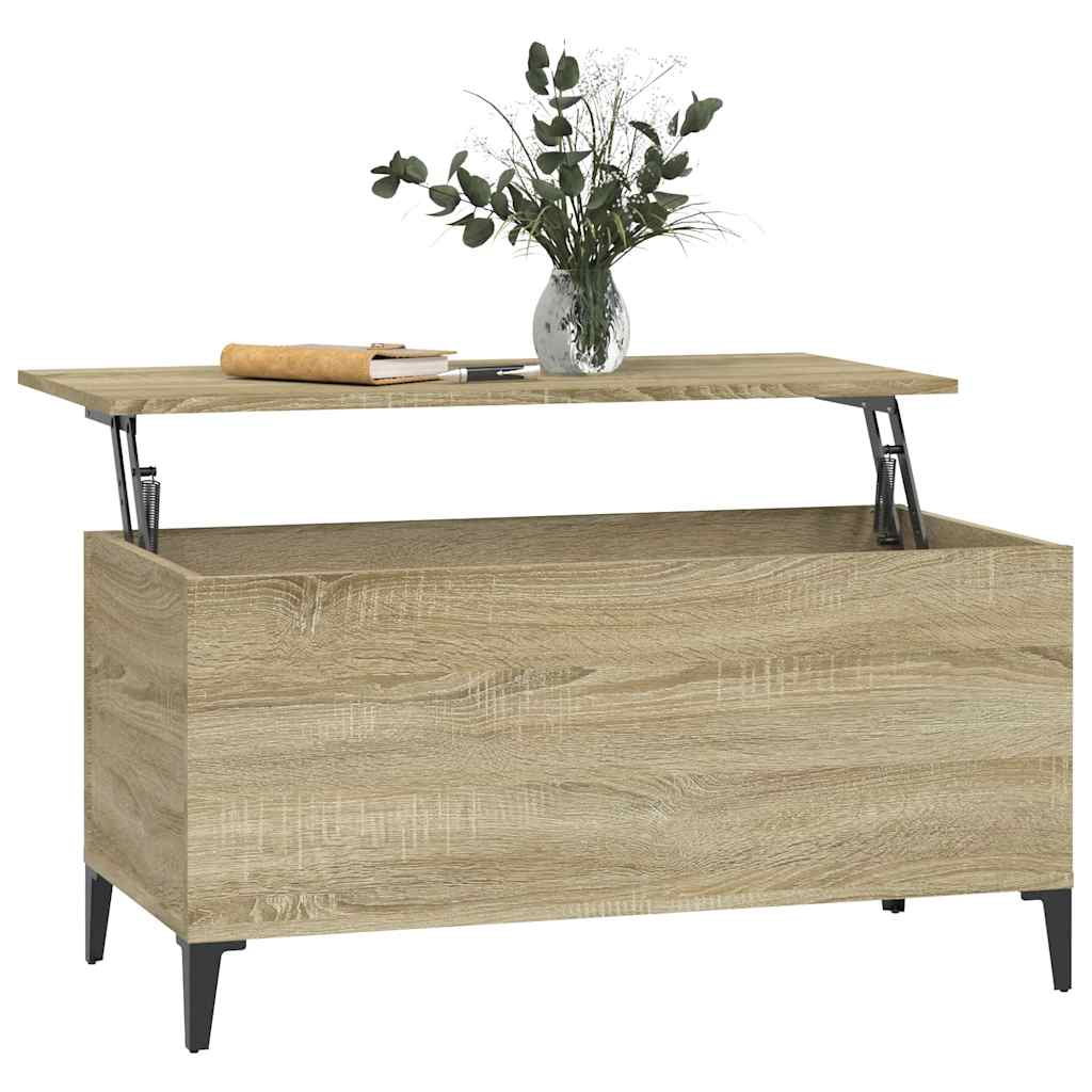 Stolić za kavu boja hrasta 90 x 44,5 x 45 cm konstruirano drvo