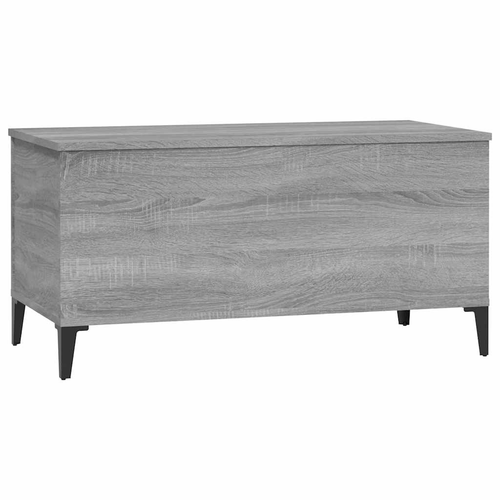Stolić za kavu siva boja hrasta 90x44,5x45 cm konstruirano drvo
