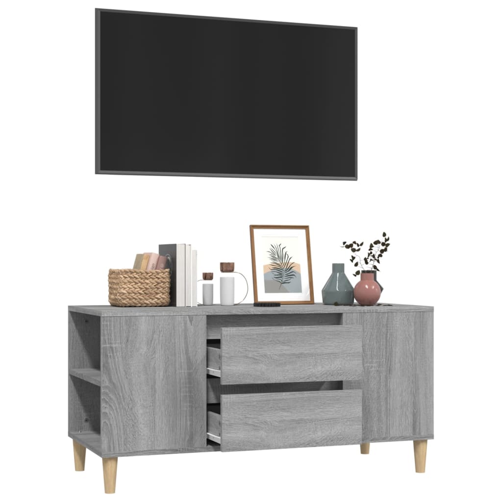 TV ormarić boja sivog sonome 102x44,5x50 cm konstruirano drvo