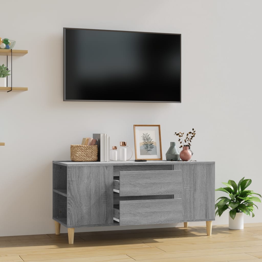 TV ormarić boja sivog sonome 102x44,5x50 cm konstruirano drvo