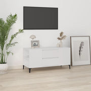 TV ormarić bijeli 102 x 44,5 x 50 cm od konstruiranog drva