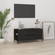 TV ormarić crni 102 x 44,5 x 50 cm od konstruiranog drva