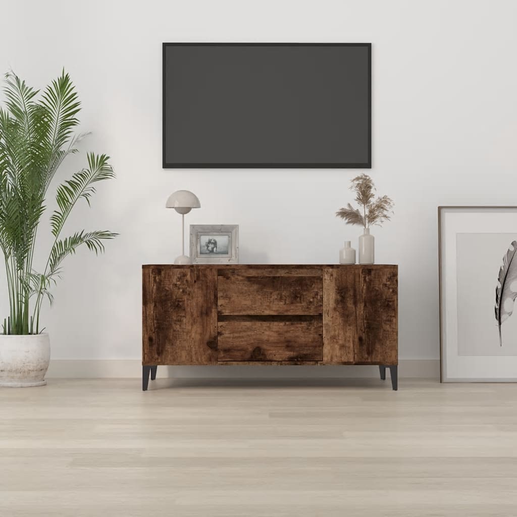 TV ormarić boja hrasta 102x44,5x50 cm konstruirano drvo